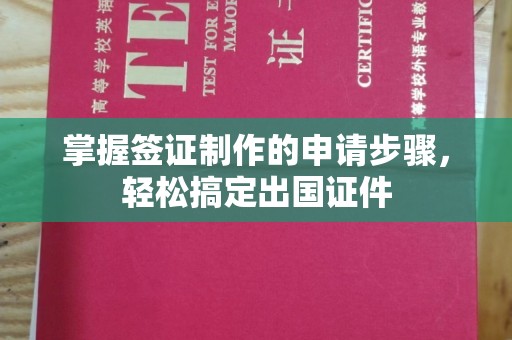 湖西掌握签证制作的申请步骤，轻松搞定出国证件